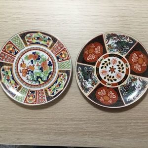 Japanese Imari Porcelain 6.25" plates (hanging hooks)
